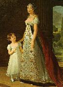 elisabeth vigee-lebrun Portrait of Caroline Murat with her daughter, Letizia oil painting artist